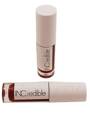 INC.redible Glazin Over Intense Color Lip Glaze Find Your Light Not Mr Right 2X