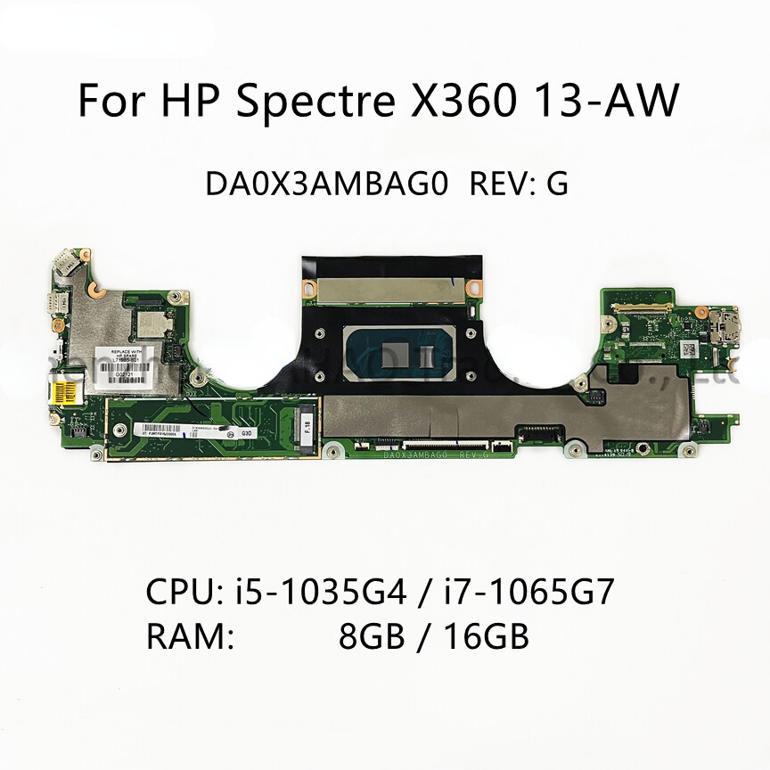 DA0X3AMBAG0 For HP Spectre X360 13-AW 13-AW0013DX Motherboard 8G