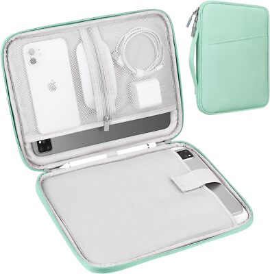 Lacdo Tablet Sleeve Case for 11 inch iPad Pro M4 / 11 Air M2 Green 