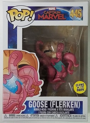 Funko POP GITD Flerken Goose w/ Tesseract #445 Captain Marvel Vinyl Figure 889698376877 | eBay