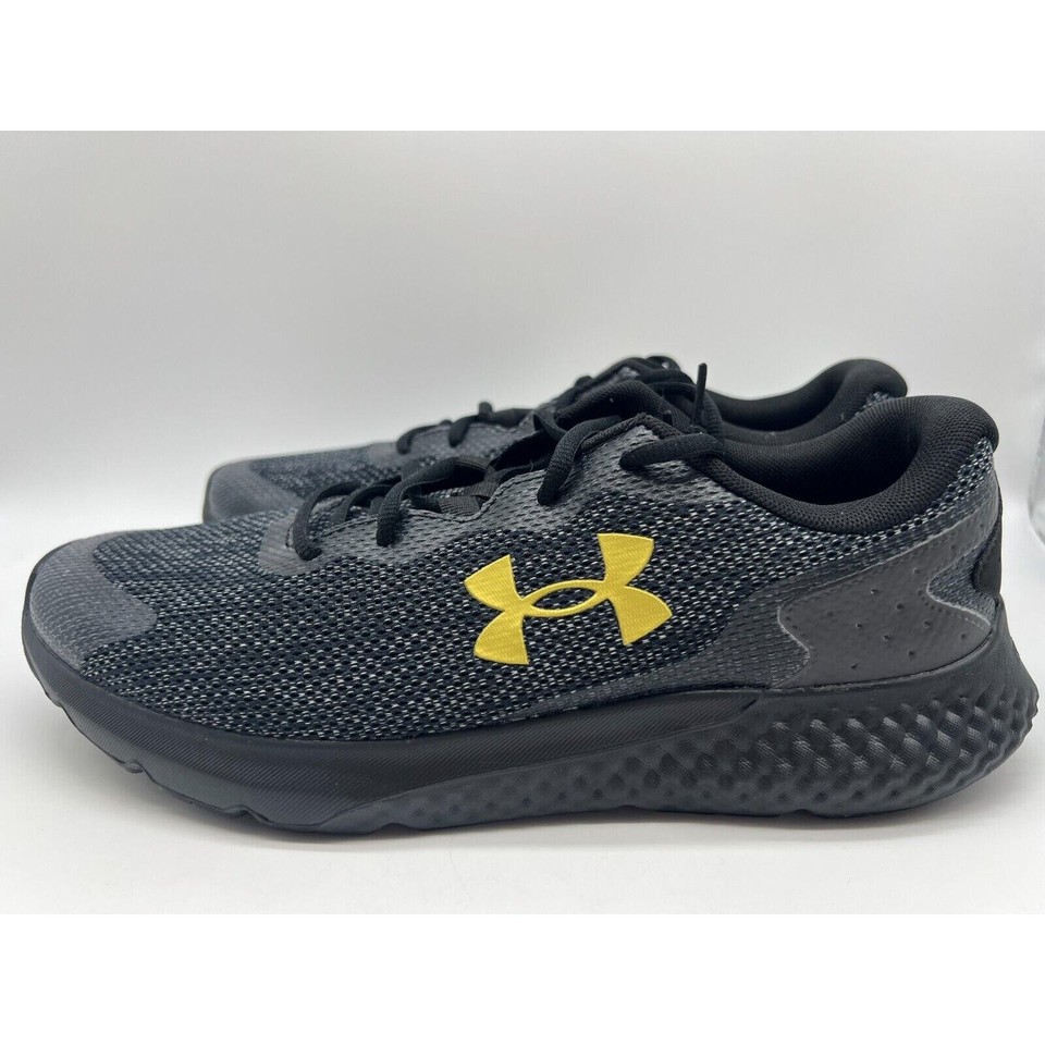 Under Armour Men's Charged Rogue 3 Knit Black Running 3026140002 Size