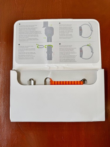 Apple Ocean Band Ultra/Ultra 2 - 49mm - Orange - Natural Titanium - NEW!!! - Zdjęcie 2 z 6