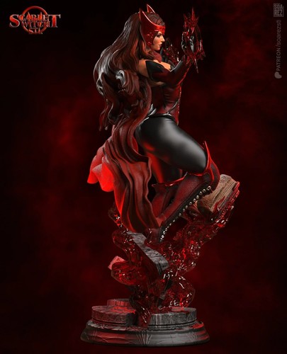 Scarlet Witch Sculpture (300mm)/Unpainted/Unassembled/GK/3D Print - Picture 8 of 10