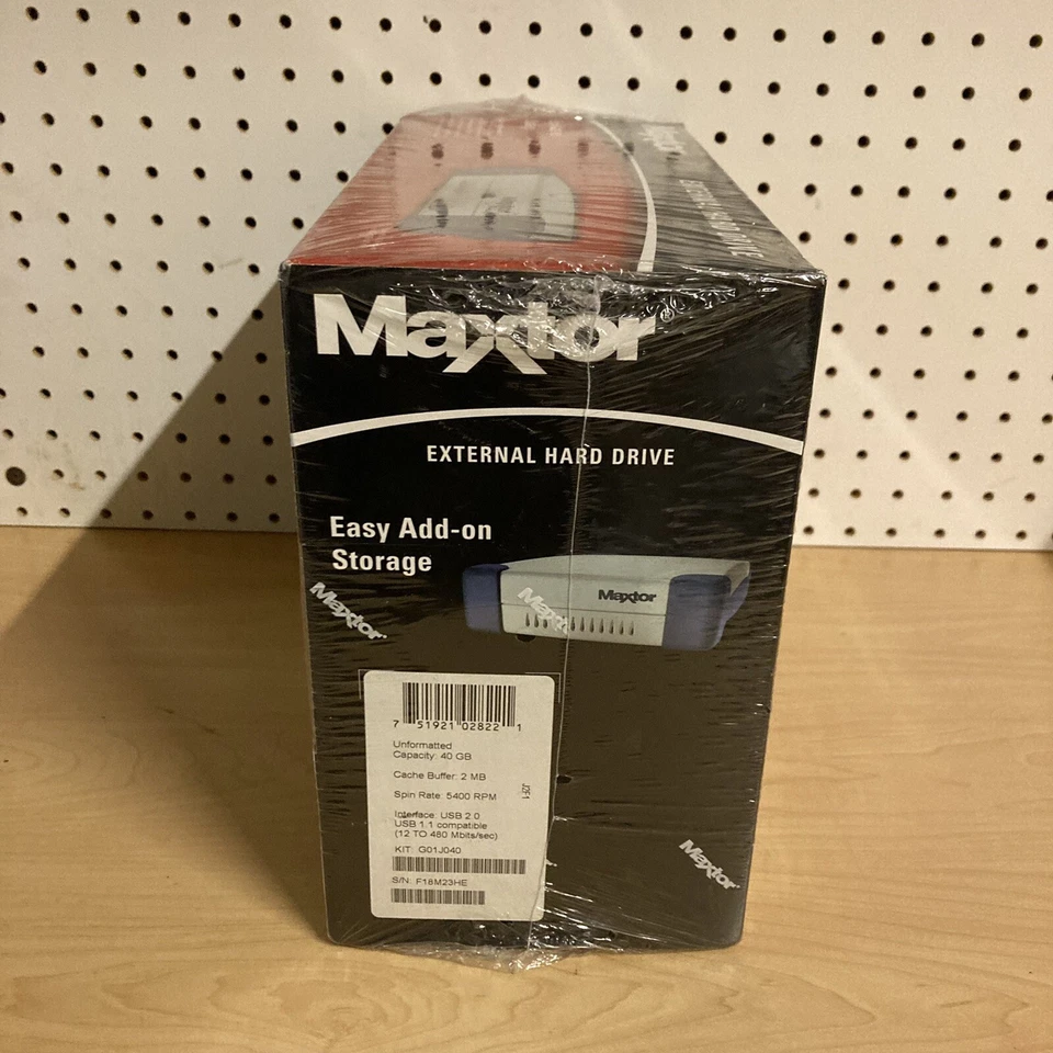 Maxtor 40GB External Hard Drive 3000 LS Personal Storage G01J040 SEALED - Image 3 of 4
