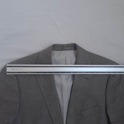 Hugo Boss 55% Linen 45% Cotton Mens Sport Coat Size 40L Blazer Jacket Gray - Picture 21 of 24