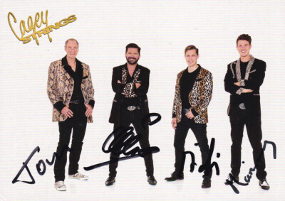 The Cagey Strings - dt. Rock'n'Roll- und Partyband, Original-Autogramm!