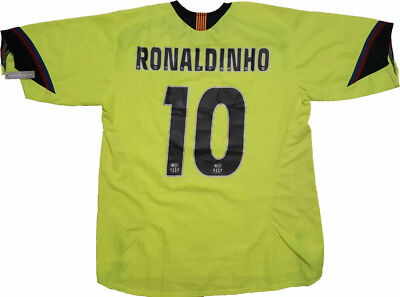 Maglia Bambino Ronaldinho Barcellona #10 - Edizione Limitata Stile Retrò (4-13 Anni) - Foto 10
