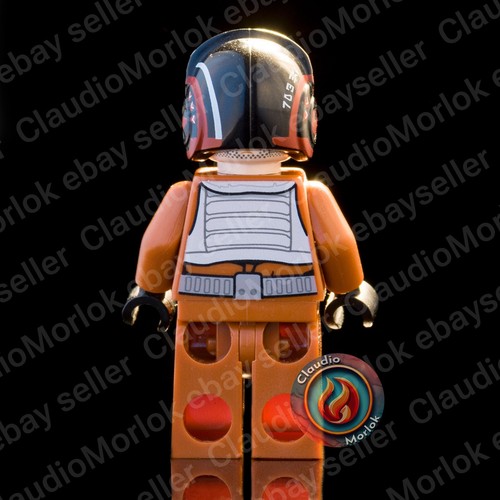 ⭐ LEGO Poe Dameron Minifigura SW0658 Piloto De Star Wars Con Mono 75102 - Imagen 3 de 7