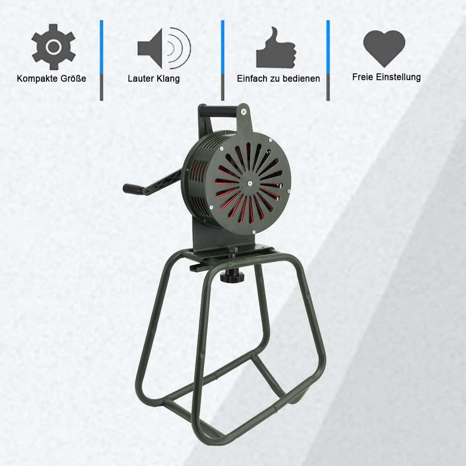 Mreryyse 130dB Industriesirene - Elektrische Handsirene Für Fabrik, Schule & Outdoor