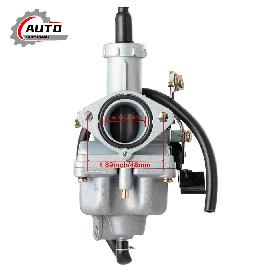 Carburetor & Throttle Cable For Honda NX125 Twinstar 200 CL200T CM185T Foto 2 de 4