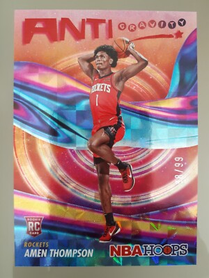 2023-24 Panini NBA Hoops Anti Gravity Hyper Red Amen Thompson Rookie 98/99 #17