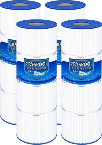 Cryspool Poolfilter 4er-Set – Kompatibel Mit Clean & Clear Plus 320, PCC80, Unicel C-7470