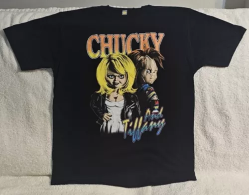 CHUCKY AND TIFFANY BRIDE HORROR CHILDS PLAY SCARY DOLL T-SHIRT