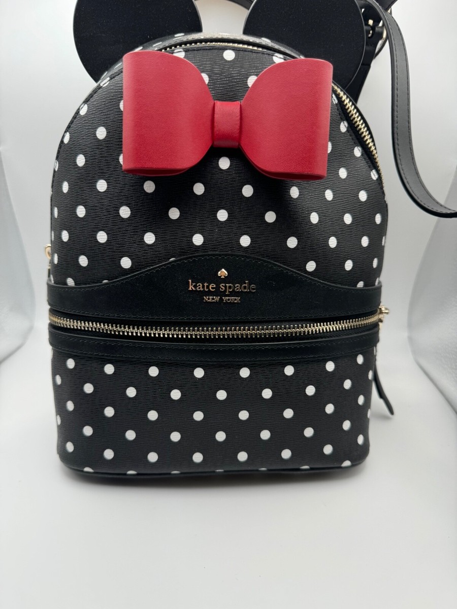 disney x kate spade new york minnie dome backpack polka dot black kate spade Kate Spade New York Disney X Kate Spade New York Minnie Dome  main image 3