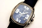 76 Diamond Men's Chronograph Blue Chronotech Very Rare Collectors Watch New & Original Packaging
