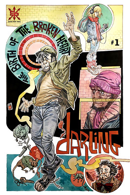 DARLING #1 ALEX RIEGEL VARIANT 1ST PRINT 2021 SOURCE POINT PRESS NM