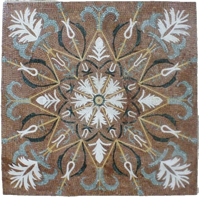 Piso Cuadrado Internacional Multicolor y azulejos de la pared