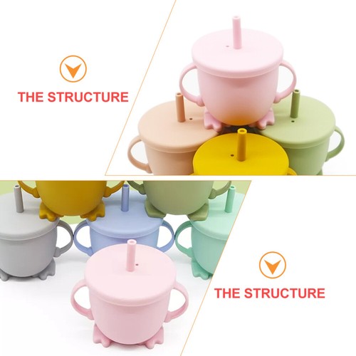 Silicone Cup with Straw Water for Infant Child Container Portable Juice Toddler - 第 9/12 張圖片