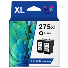 2-Pack PG-275XL Black Ink replacement for Canon PIXMA TR4720 TS3520 Printer