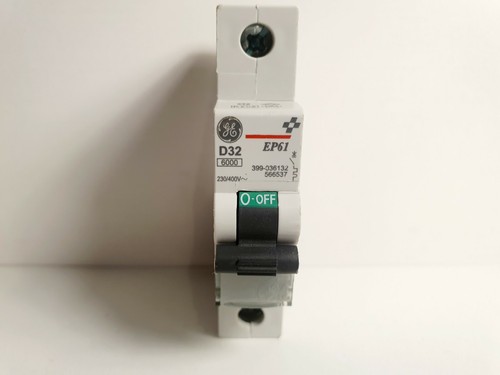 GE EP61 EP101 GENERAL ELECTRIC MCB CIRCUIT BREAKERS 6 16 20 32 63A TYPE B, C & D - Picture 14 of 15