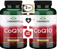 2 Pack CoQ10 Coenzyme 480 capsules (2x240) For Cardiovascular Heart 30mg Q10 C0q