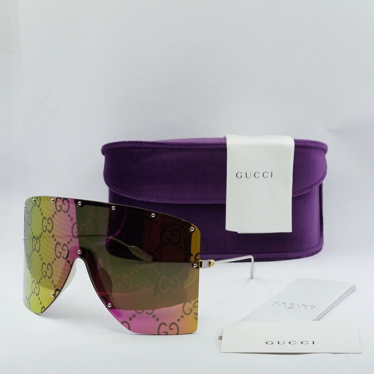New GUCCI GG1244S 002 Gold/Pink 99-1-125 Sunglasses | eBay