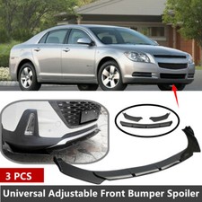 Add-on Universal Fit For 2008-2012 Chevrolet Malibu Front Spoiler Splitter Black