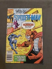 Web Of Spider-Man 19 VF+ 1st Appearance of SOLO Sony Movie Mark Jeweler 1986