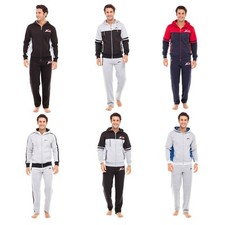 Mens Full Tracksuits Bottom Set Hoodie TOP Hooded Sweatsuit Athletic Gym Joggers