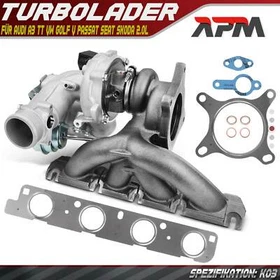 Turbolader für Audi A3 8P TT VW Golf V Passat Seat Altea Skoda Octavia II 2.0L