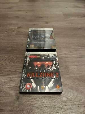 Killzone 2/Uncharted 2 als Limited Collectors Tin Boxen. Double Pack