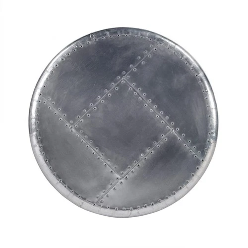 Butler Specialty Yeager Silver Metal Aviator Accent Table - Picture 3 of 6