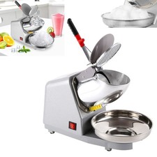 300W Electric Ice Shaver with Bowl Snow Cone Maker Ice Crusher Shaved Ice 143lbs