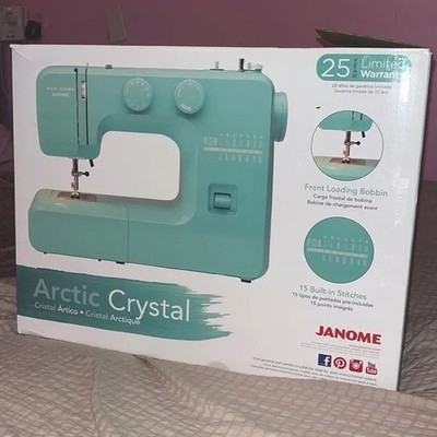 NEW - sealed in plastic - Arctic Teal Crystal Easy-To-Use Sewing Machine