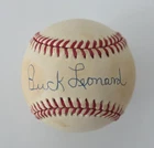 Buck Leonard Autographed Official National League Rawlings Baseball JSA Cert