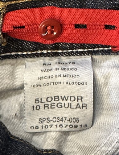 Wrangler Jeans Boys Size 10 Regular Bootcut Adjustable Denim Dark Rinse Western - Picture 7 of 7