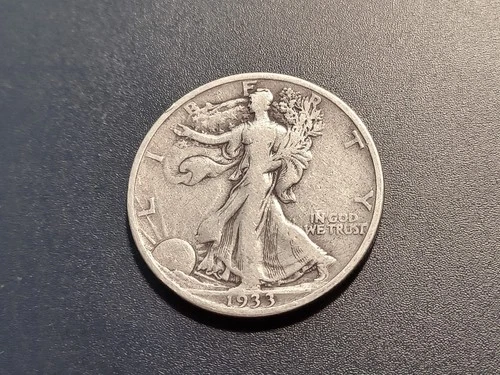 VF 1933-S Walking Liberty Half Dollar