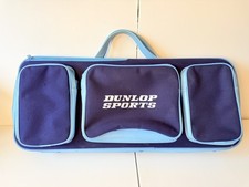 Oryginalny vintage Dunlop niebieski zestaw sportowy torba retro lata 70. tenis squash rakieta etui