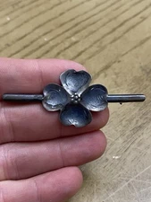 Vintage Stuart NYE dogwood Floral sterling silver 925 Signed brooch pin