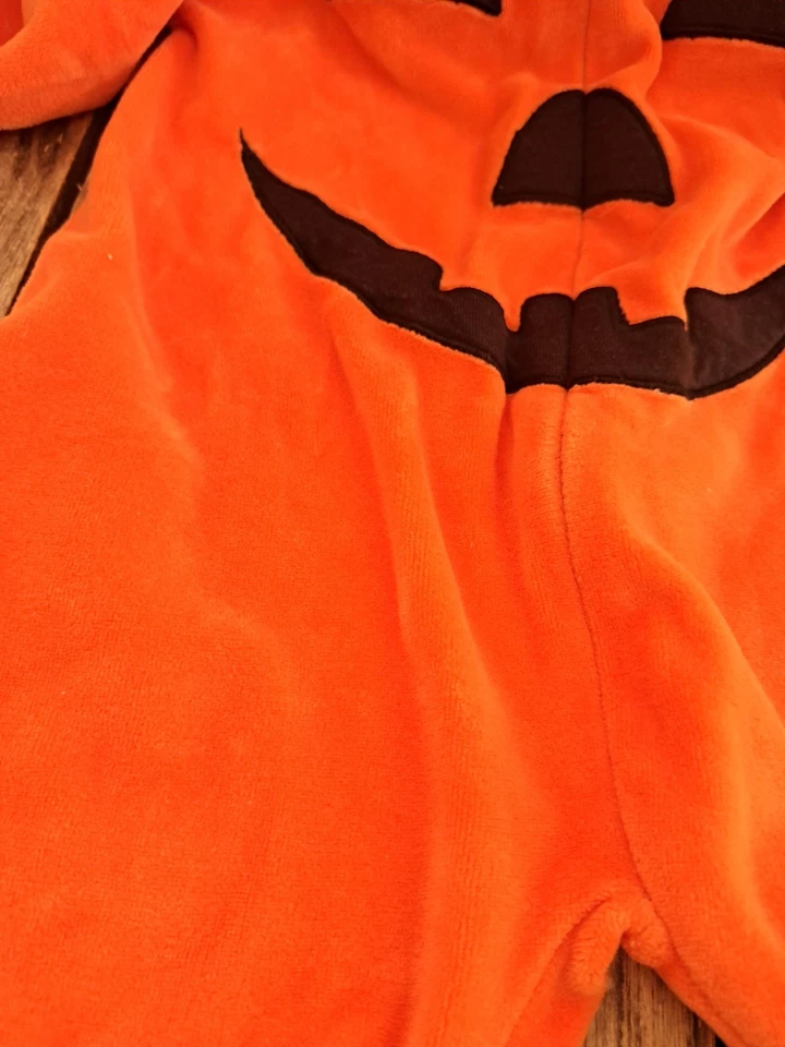 Disfraz de calabaza infantil con capucha 3-6 m mini ropa clásica con cremallera #4303L161 Foto 3 de 4