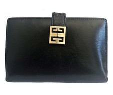 100 AUTHENTIC GIVENCHY BLACK 4G MEDIUM LEATHER WALLET