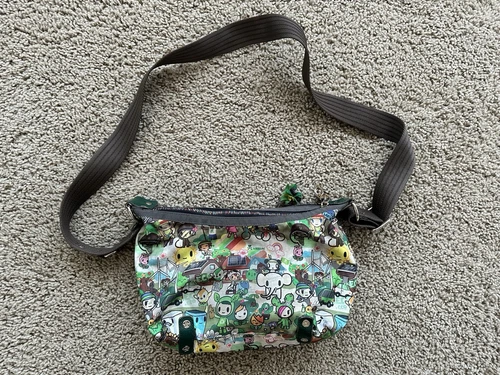 Tokidoki LeSportsac Crossbody Bag Eco Mondo Save The Planet Save Whales Rare - Picture 4 of 21
