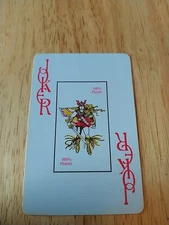Vintage Joker Single Swap Playing Card Art Old Gaming Poker Game Fun Ads History