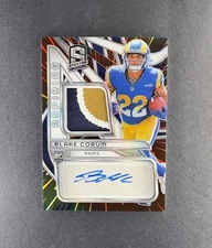 2024 Panini Spectra APA-BCM Blake Corum Aspiring Rookie 3-Color RPA /60 RAMS