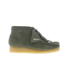 Clarks Wallabee Boot 26179160 Womens Green Suede Lace Up Chukkas Boots 6