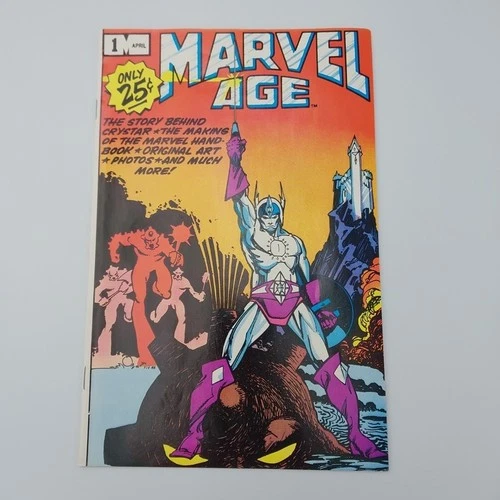 Marvel Age Comic Issue #1 (April, 1983) Vintage Bronze Age Saga of Crystar 1st