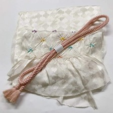7454 Japanese Kimono Accessory Obiage and Obijime 2-piece Set Silk Shibori