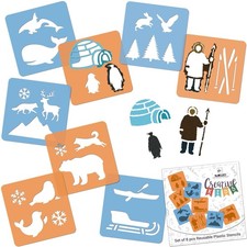 Drawing Stencils for Kids // Set of 8 pcs. // ARCTIC