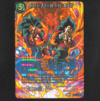 SS4 Son Goku & Vegeta Striking a Weak Point Special Rare Beyond Generations TCG