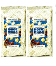 2 PK - Harry & David Moose Munch Premium Popcorn🍿Milk Choc. 14 oz